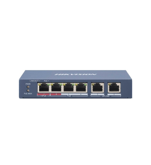 SWITCH 4P POE 2 UP LINK. 1P HIPOE 60W